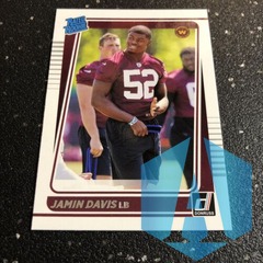 Jamin Davis 2021 Donruss Rated Rookie RC #337 Washington Commanders